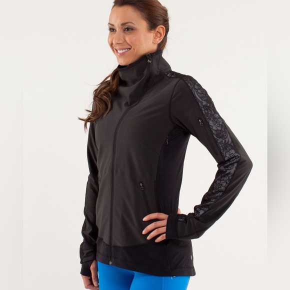 Lululemon Rare Dodger Jacket Lace Reflect S Collectible - Picture 2 of 8